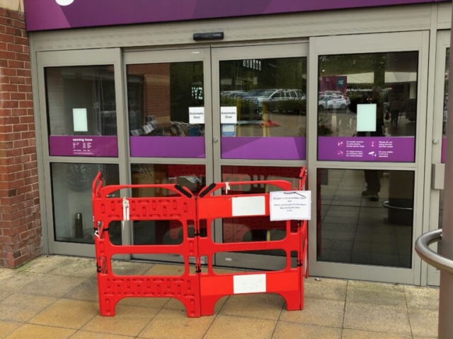 Commercial door repair work by Door Repairs UK Ltd in Yorkshire